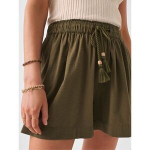 Faherty Marina Seersucker Short in Military Olive